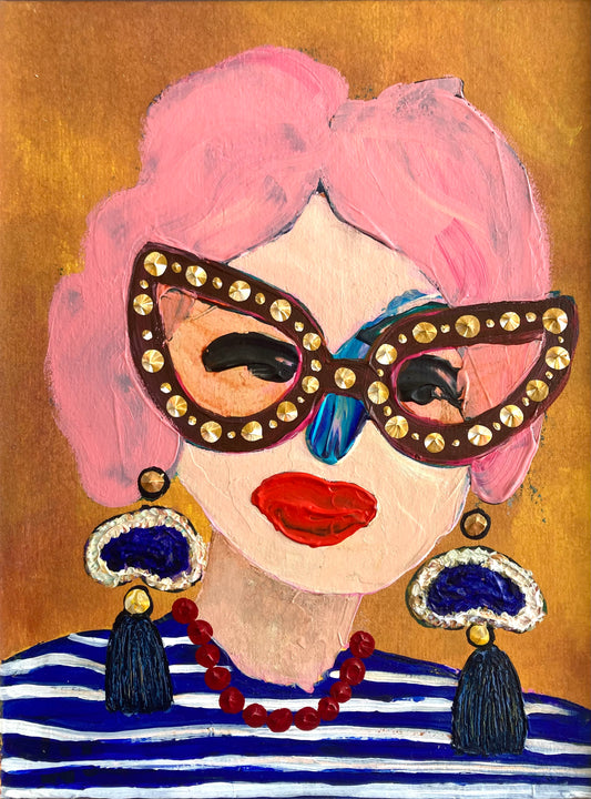 Dam som älskar italiensk design