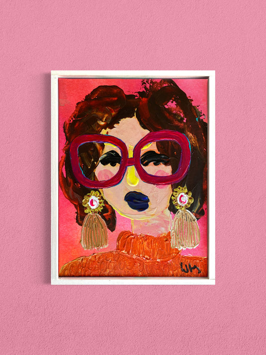 Dam från apelsinlunden