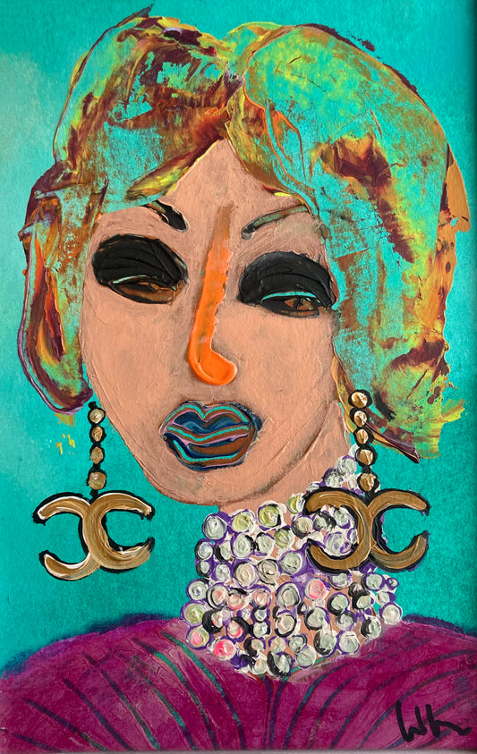 Dam som älskar cashmere