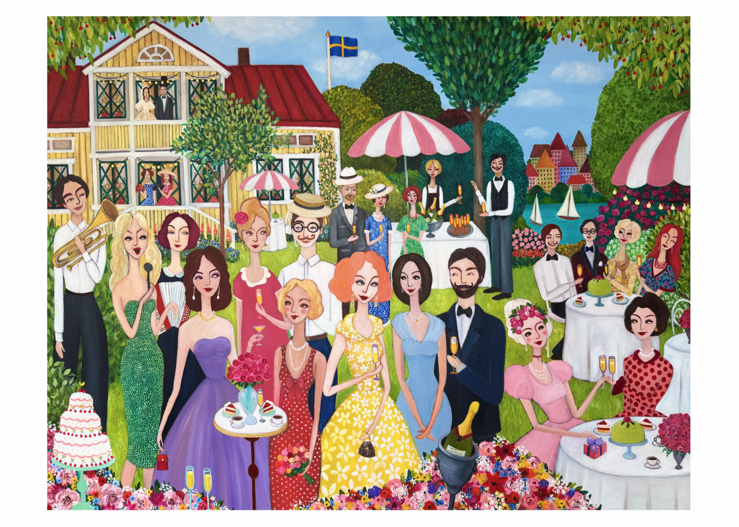 Sommarbröllop -Fine Art Print 70 x 50 cm