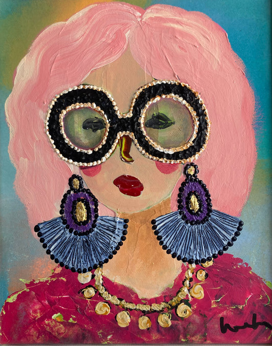 Dam som älskar hundar