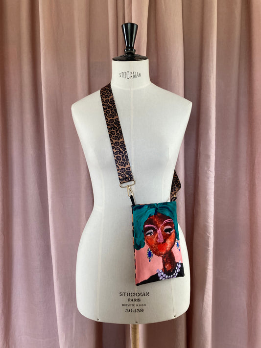 Väska ”Dam med grönt hår”