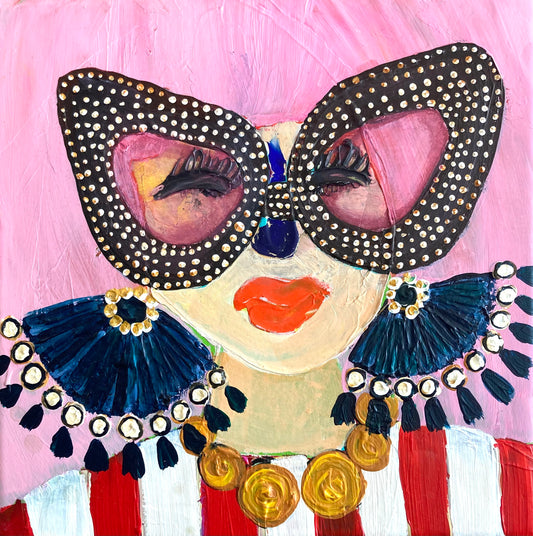 Dam som gillar polkagrisar