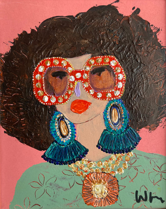 Dam som älskar turkost