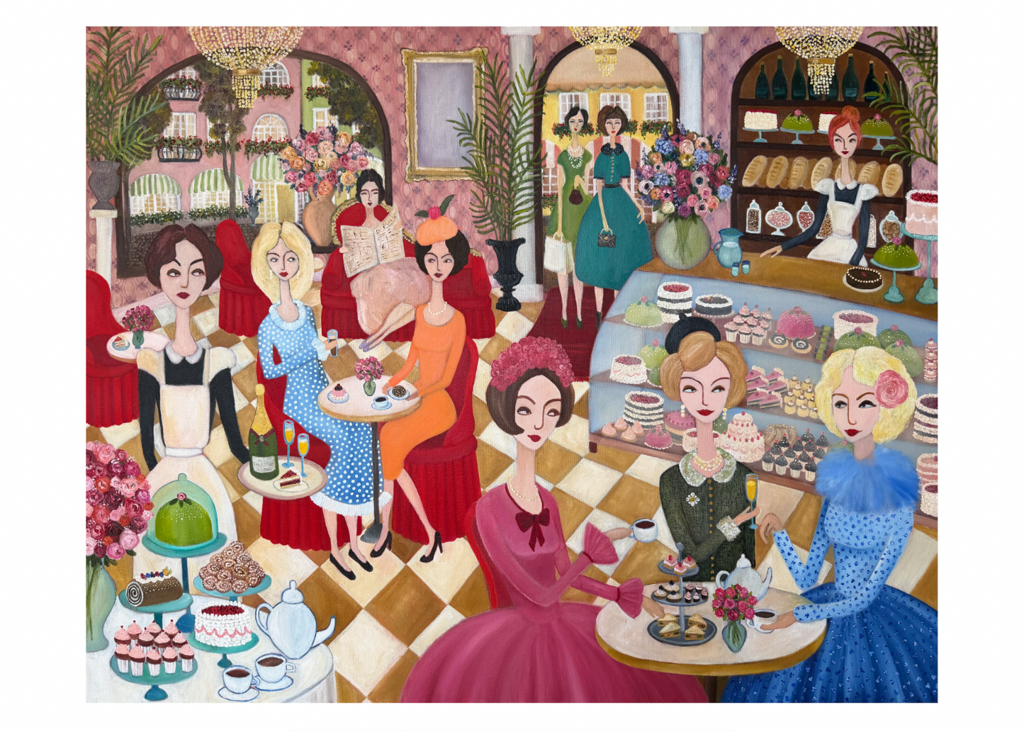 Afternoon Tea -Fine Art Print 70 x 50 cm