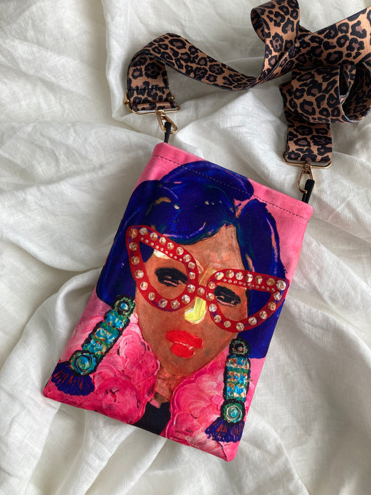 Väska ”Dam med turkosörhängen”