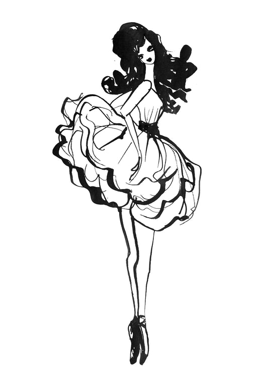 Flowy ballerina