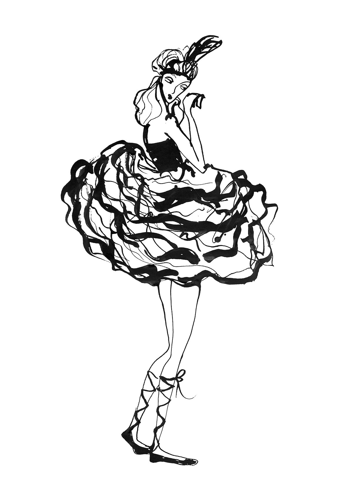 Peekaboo ballerina