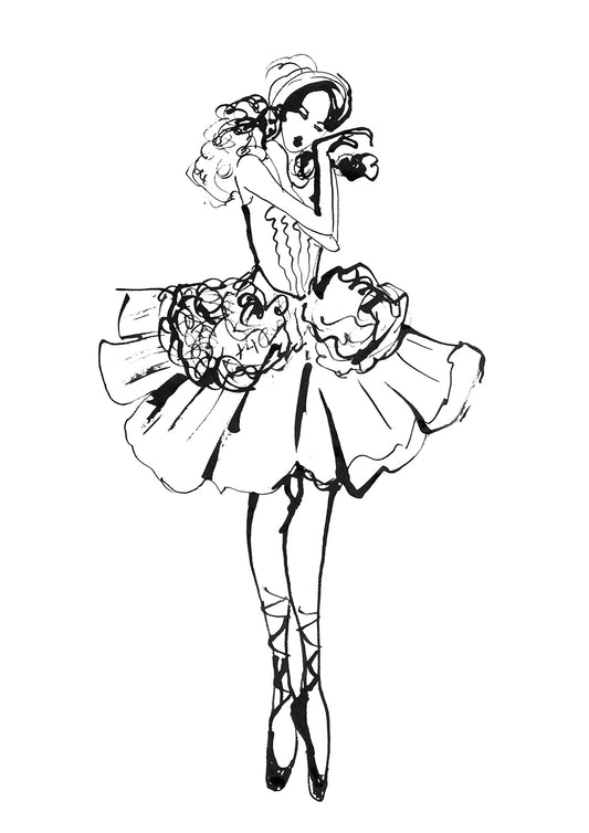 White swan ballerina